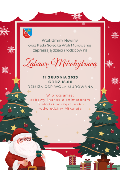 Zabawa Mikołajkowa w Woli Murowanej