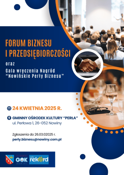 Forum Biznesu i Przedsiębiorczości. Gala „Nowińskie Perły Biznesu”