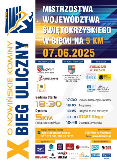 X BIEG ULICZNY O NOWIŃSKIE KOMINY