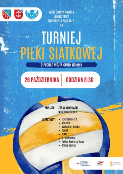 Turniej Piłki Siatkowej o Puchar Wójta Gminy Nowiny
