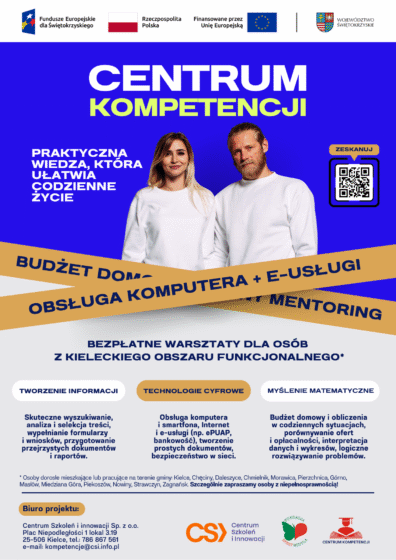 Bezpłatne warsztaty dla osób z kieleckiego obszaru funkcjonalnego