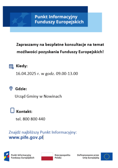 Zapraszamy na bezpłatne konsultacje na temat możliwości pozyskania Funduszy Europejskich!