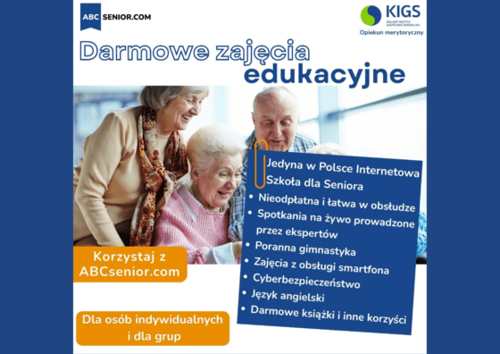Bezpłatna edukacja online dla seniorów