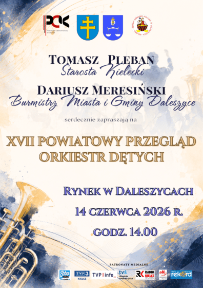 XVII Powiatowym Przeglądzie Orkiestr Dętych w Daleszycach