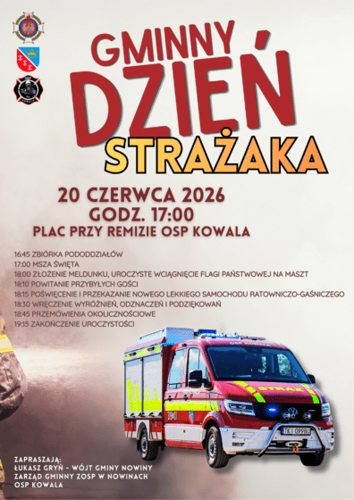 Gminny Dzień Strażaka, 20 czerwca 2026 r.