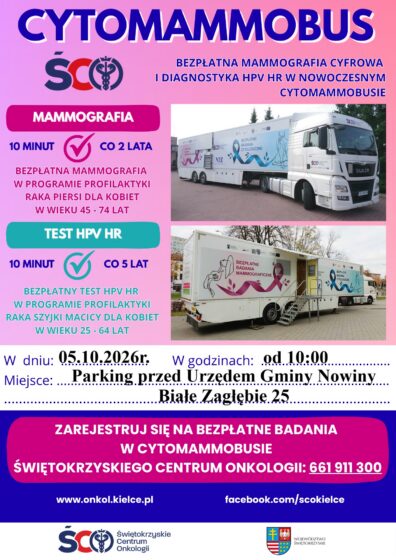 Bezpłatne badania w cytomammobusie
